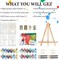 4 Pack Framed Paint by Numbers Kit for Adults Beginners with Wooden Easel, DIY Easy Flowers Paint by Number Kit with Frame, Flower in a Vase Framed Paint by Numbers for Home Wall Decor, 8x12 inch
